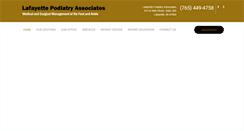 Desktop Screenshot of lafayettepodiatry.com