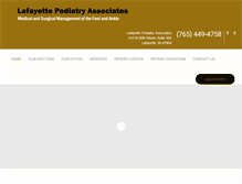 Tablet Screenshot of lafayettepodiatry.com